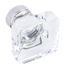 Glacio Knob Zinc/Gls Clr/Nkl D35x33mm