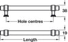 Glacio Pull Hdl Zinc/Gls Clr/Nkl 128mmcc