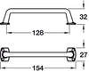 Rochdale Pull Hdl ZA Sat Nkl 128mm cc