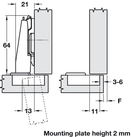 Nexis 100D Hinge Click Sprung SF Full
