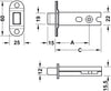 Tubular Mort.Deadbolt 5/76mm EB/SS