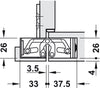 Tectus TE526 3D 180D Hinge 304 SSS