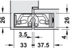 Tectus TE526 3D 180D Hinge 304 SSS