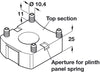 Plinth Foot Top Sec Dowel Recycled x2000