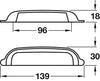 Delia Cup Hdl Brass Pol Nickel 96 mm cc