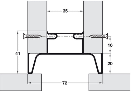 Gola Sys E Prof Vert 2.4m Alu Slv