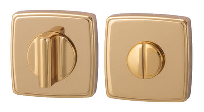 RO13 Escutcheons 52x52mm WC Set ZA Gold