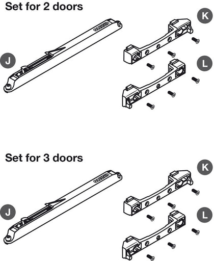 PS48.1 Soft Close Set for 3 Doors