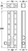 Heavy Duty Tower Bolt 250x62mm St Pewter