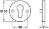 FSB ASL Escutcheons D55mm Euro 304 SSS