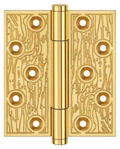 Butt Hinge Fl Bark 100x75mm Brs Pol CP