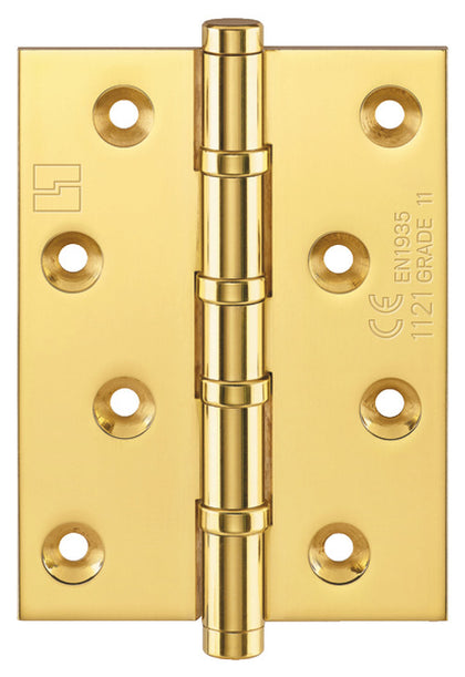 Butt Hinge FR30 BB Sqr 100x75mm Brs Cop