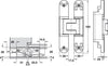 Tectus TE340 3D 180D Energy Hinge MN