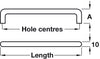 D Pull Hdl Steel Pol Chr D10mm 96mm cc
