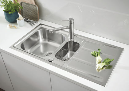 Grohe K400+ SS 983mm 1.5B UH Sink/Drain