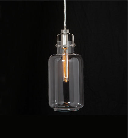 William Dome LED RD Sgl Pendant SN/Clear