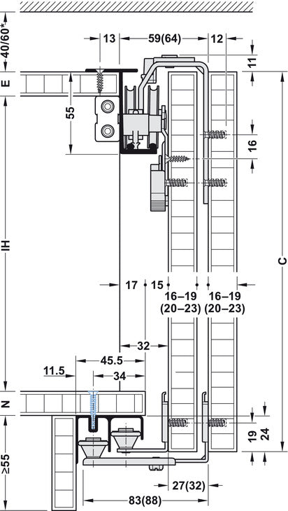 Slido Cls 50VFP FitSet 3Dr 18-21mm