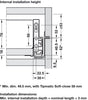 NovaPro Scala Drawer Set 40kg 90/500mm Stn