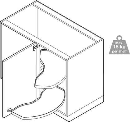 VS Cornerstone Swing 500mm SO Unit UH x2