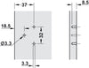 270/240D Hinge 5mm ExAxle 3.5mm 10/13