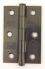 2x Butt Hinges Steel Black 75mm CLR
