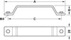 Factory D Pull Hdl ZA Ant Brass 160mm cc