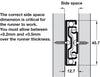 3832-SC BB Drawer Runner Full 43kg 350mm Blk