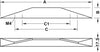Cutt Pull Hdl Alu SS Effect 320mm cc