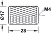 Graf Knob ZA Pol Chrome D17x28mm