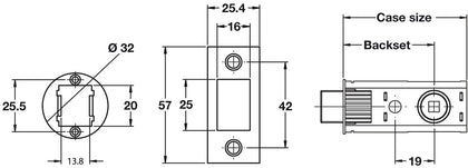 FastLatch Pushfit Privacy Bolt 73mm SN