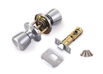 Passage Knob Set 70mm Steel SC