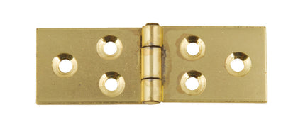 2x Back Flap Hinge 25x75x1.5mm St EB