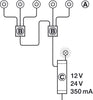Loox LED Multi Switch w Changeover Blk
