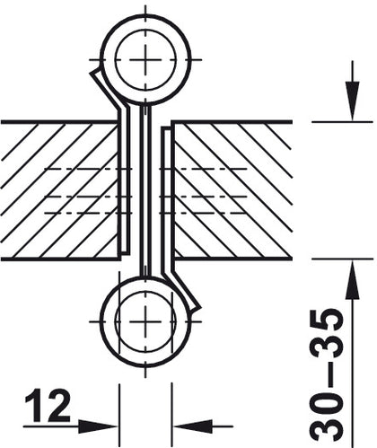 Startec Spr Hinges DblAct 147x65mm SNP