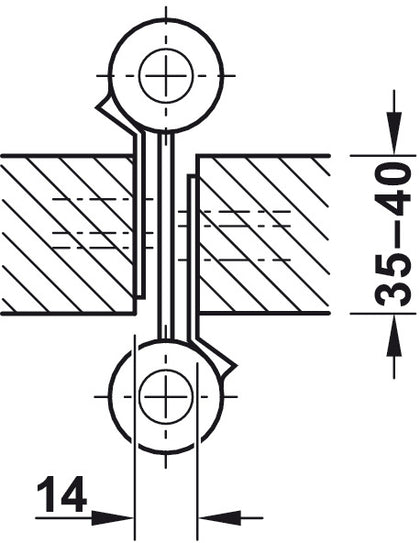 Startec Spr Hinges DblAct 172x75.5mm SBP