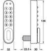 KitLock 1000 Dig Elect Lock-Cabinet