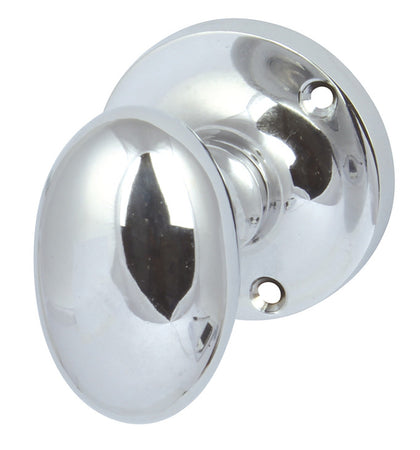 Mortice Oval Knob Set D58x62mm ZA PC