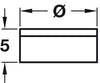 Cover Caps D17mm Hinged for Screws L.Brw