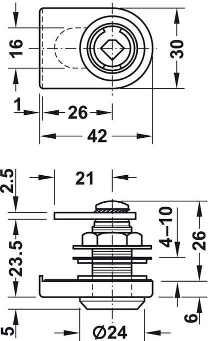 Symo3000 Gls Dr Lever Lockcase A PNP