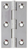 BRASS Broad Style Hinge 75x42mm Polished Chrome