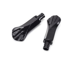 Black Shell Curtain Finial (pair)