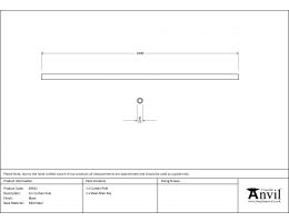 Black 1m Curtain Pole