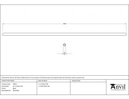 Black 2m Curtain Pole