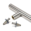 Satin SS (316) 1.8m T Bar Handle Secret Fix 32mm Ø