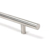 Satin SS (316) 1.8m T Bar Handle Bolt Fix 32mm Ø