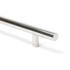 Polished SS (316) 1.2m T Bar Handle B2B Fix 32mm Ø