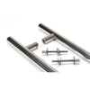 Polished SS (316) 1.2m T Bar Handle B2B Fix 32mm Ø
