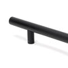 Matt Black SS (316) 1.2m T Bar Handle Bolt Fix 32mm Ø