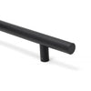 Matt Black SS (316) 1.5m T Bar Handle Secret Fix 32mm Ø