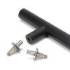 Matt Black SS (316) 1.5m T Bar Handle Secret Fix 32mm Ø